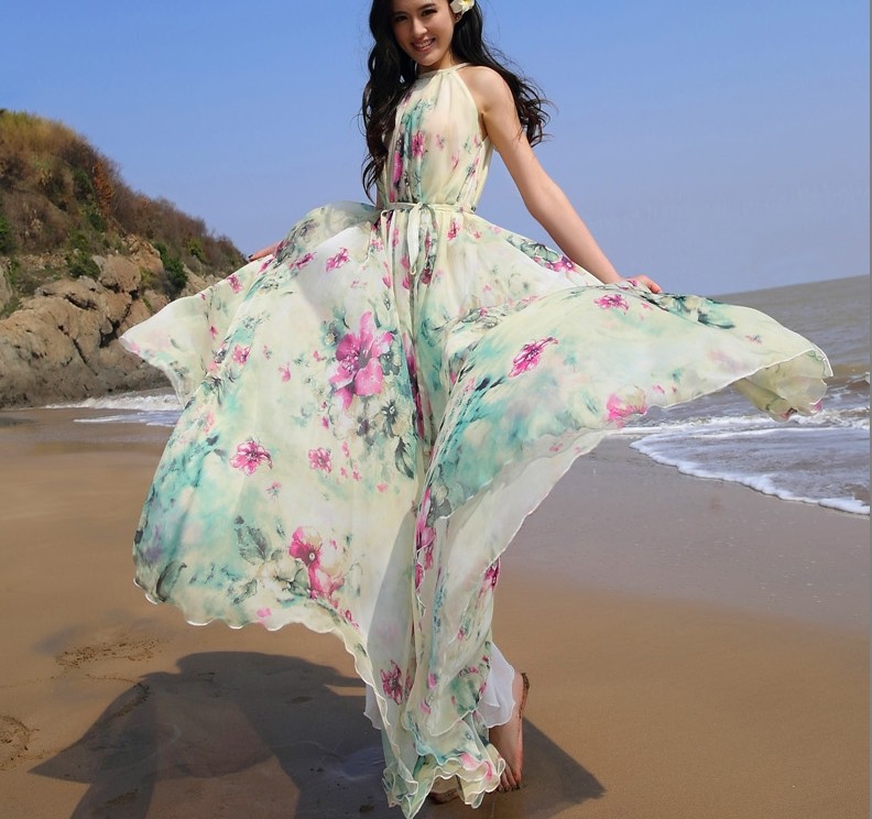 beach wedding maxi dress guest